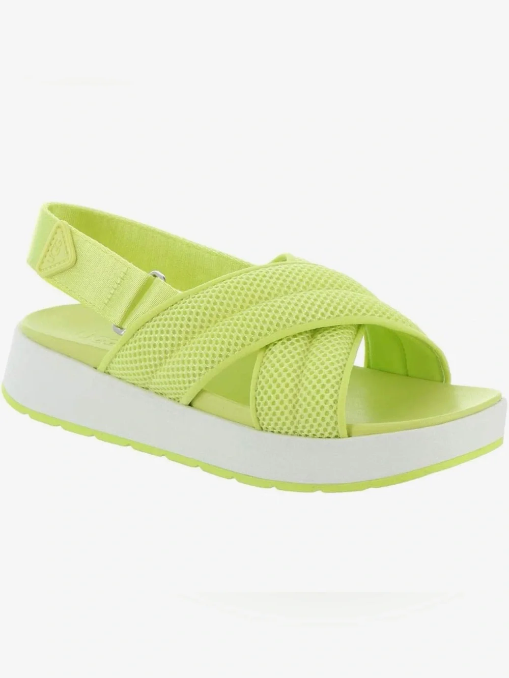 UGG Women's Nella Slingback Sandal in Neon Lime -- 12
